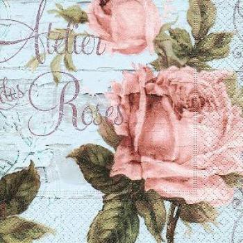 Motiv-Serviette - Das Atelier der Rosen