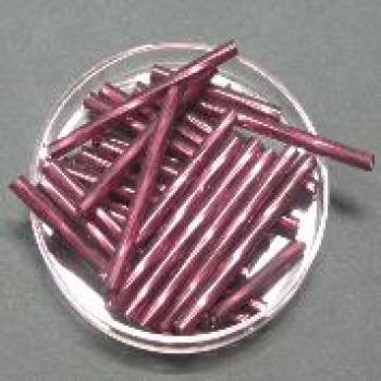 Stiftperlen - Tubes gedreht, 30 x 2,5 mm, lila