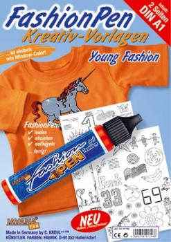 Fashion Pen Kreativ-Malvorlagen "Young Fashion"