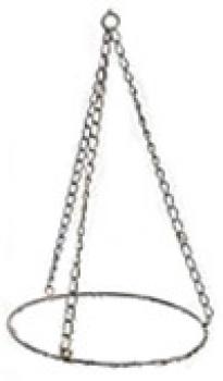 Blumenampel Silber, 16 cm