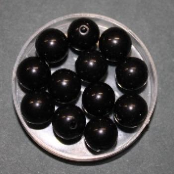 Wachsperlen, 10 mm, schwarz