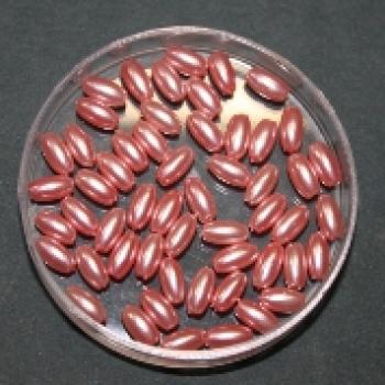 Wachsperlen oval, 6 x 3 mm, 70 Stück