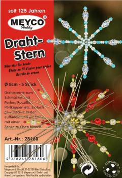 Draht-Stern, 5er-Set