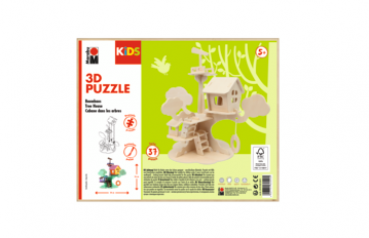 3D Holz-Puzzle Baumhaus