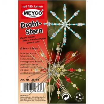 Preview: Draht-Stern, 5er-Set