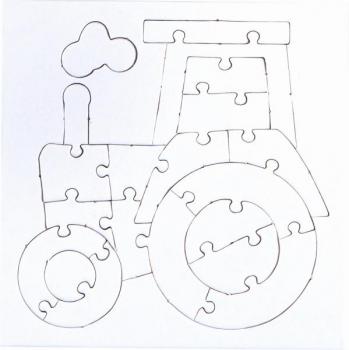 Mini Puzzle, 4 Motive sortiert