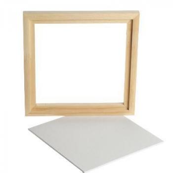 Gerahmte Leinwandplatte, Außenmaße 20,2 x 20,2 cm