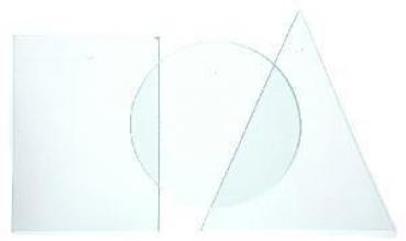 Glasplatte, rund, Ø 7 cm, mit Loch