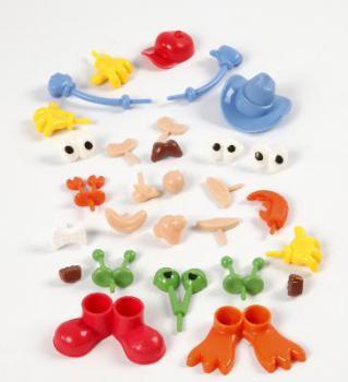 Preview: Körperteile aus Plastik, 26tlg.