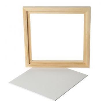 Preview: Gerahmte Leinwandplatte, Außenmaße 20,2 x 20,2 cm