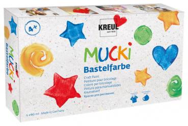 MUCKI Bastelfarbe, 6er-Set