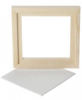 Preview: Gerahmte Leinwandplatte, Außenmaße 15,2 x 15,2 cm