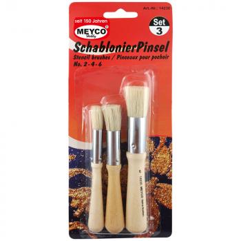 Schablonierpinsel 3er Set