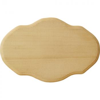 Türschild mit Profil aus Massivholz
