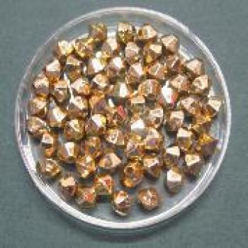 Wachsperlen-Rauten, 4x4mm, gold, ca 500 Gramm