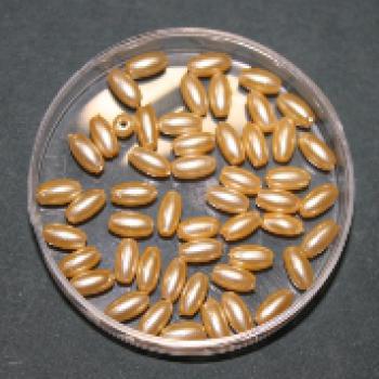 Wachsperlen oval, 6 x 3 mm, 70 Stück