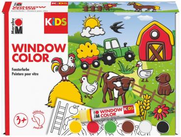Marabu Kids Window Color Set Bauernhof