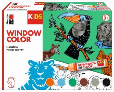 Marabu Kids Window Color Set Tiere