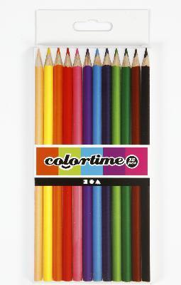 Buntstifte 3mm von Colortime dreieckig 12er Set 
