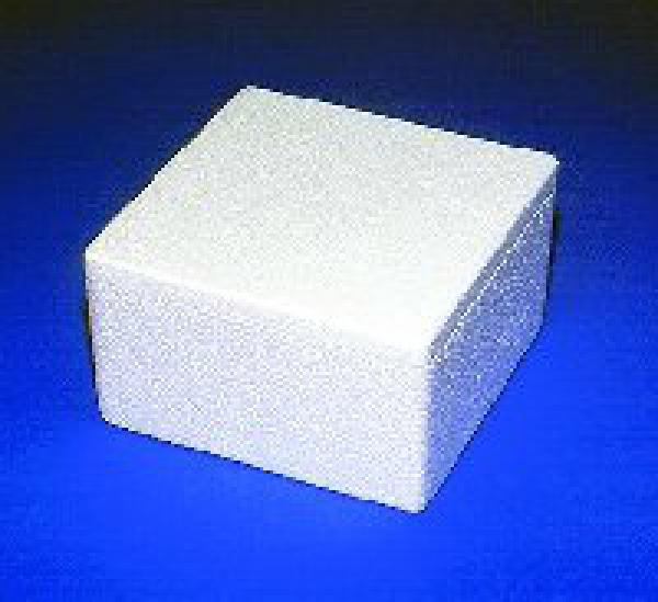 Styropor-Dose, viereckig mit flachem Deckel