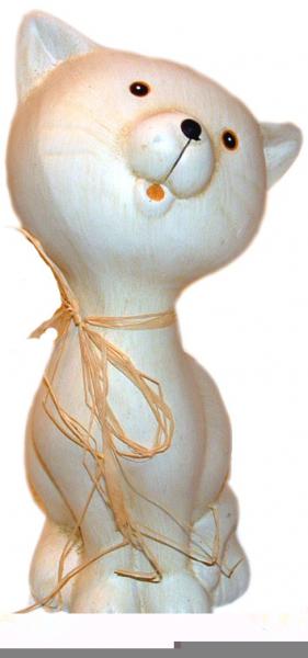 Keramikfigur - Niedliche Katze