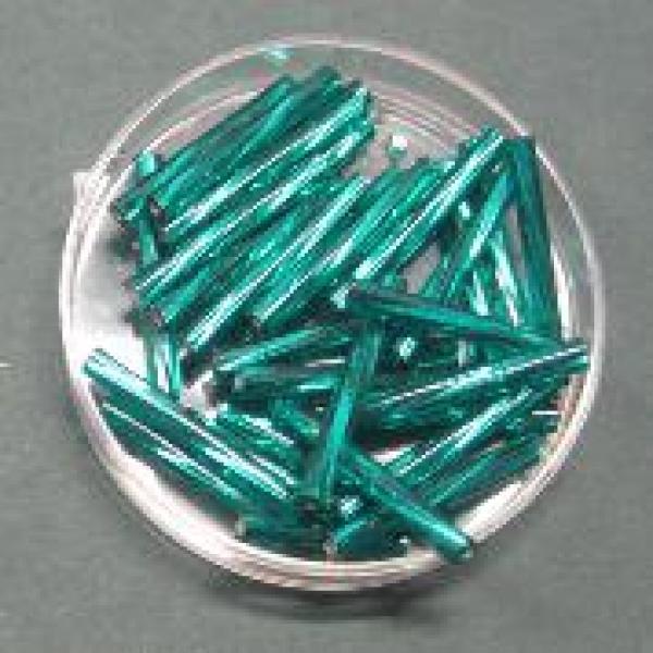 Stiftperlen - Tubes gedreht, 20 x 2,5 mm, grün