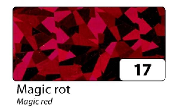 Holo Folie, Magic Rot, selbstklebend, 40cm x 1m