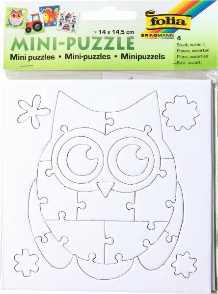 Mini Puzzle, 4 Motive sortiert