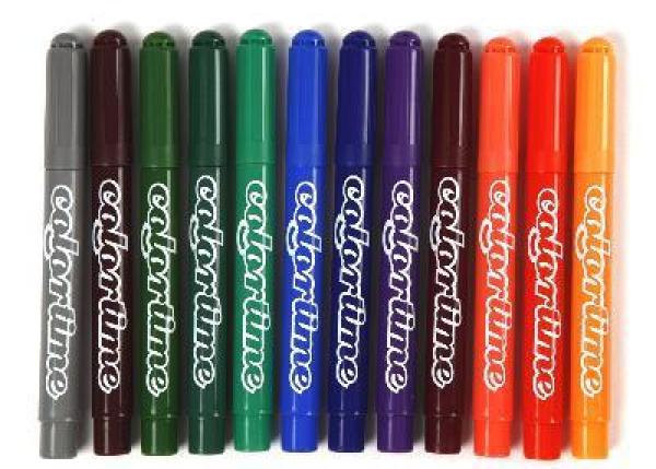 Filzstifte 12 Stck. 5mm, zusätzliche Farben von Colortime