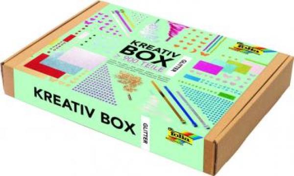 Kreativ Box "Glitter", mit 900 Teilen von Folia