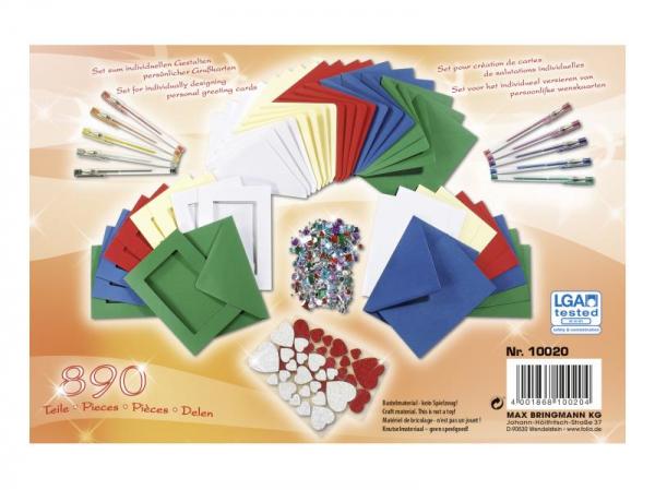 Grusskarten-Set, 890 Teile