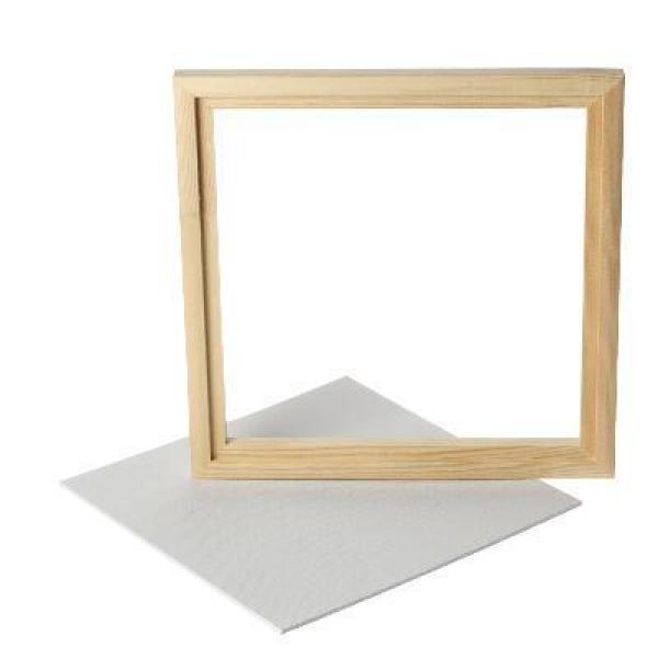 Gerahmte Leinwandplatte, Außenmaße 25 x 25 cm