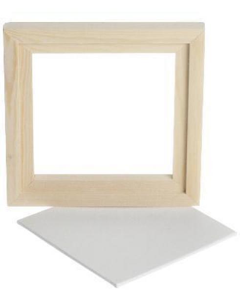 Gerahmte Leinwandplatte, Außenmaße 15,2 x 15,2 cm