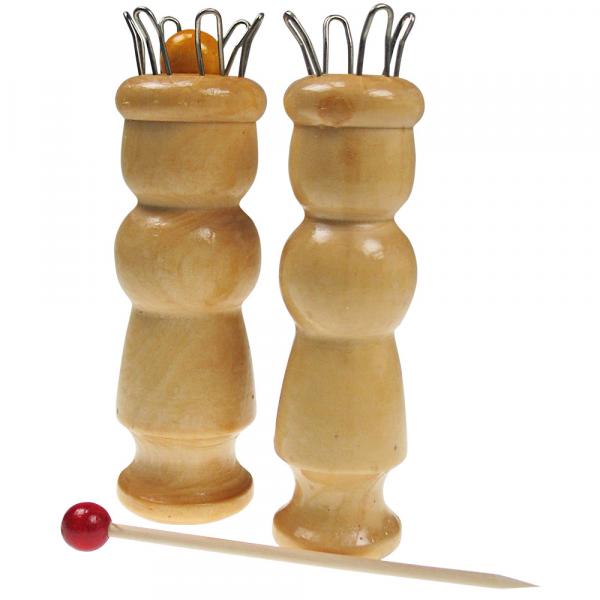 Strickliesel mit Holznadel, 6 Haken