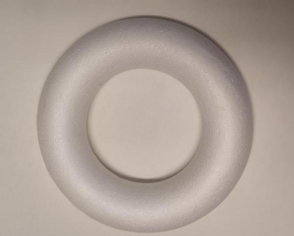 Styropor-Halbring , rund, ca. 20 cm Ø