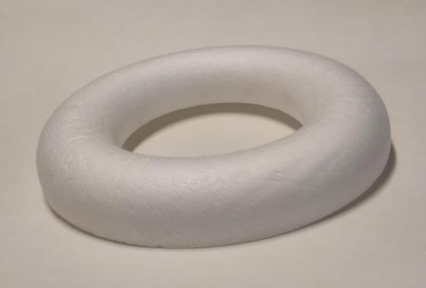 Styropor-Halbring , rund, ca. 20 cm Ø