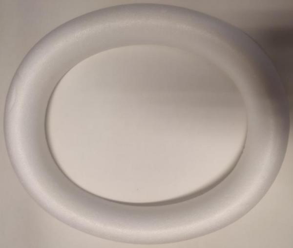 Styropor-Halbring , oval, ca. 33 x 28 cm