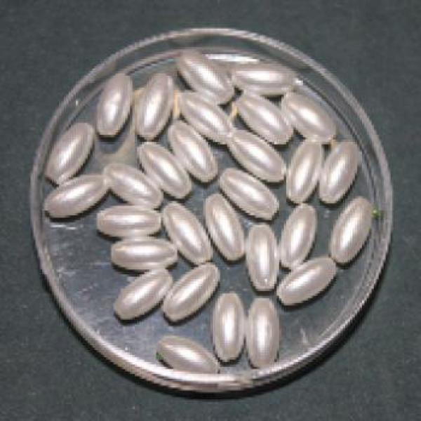Wachsperlen oval, 8 x 4 mm