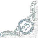 Motiv-Serviette Jubiläum 25